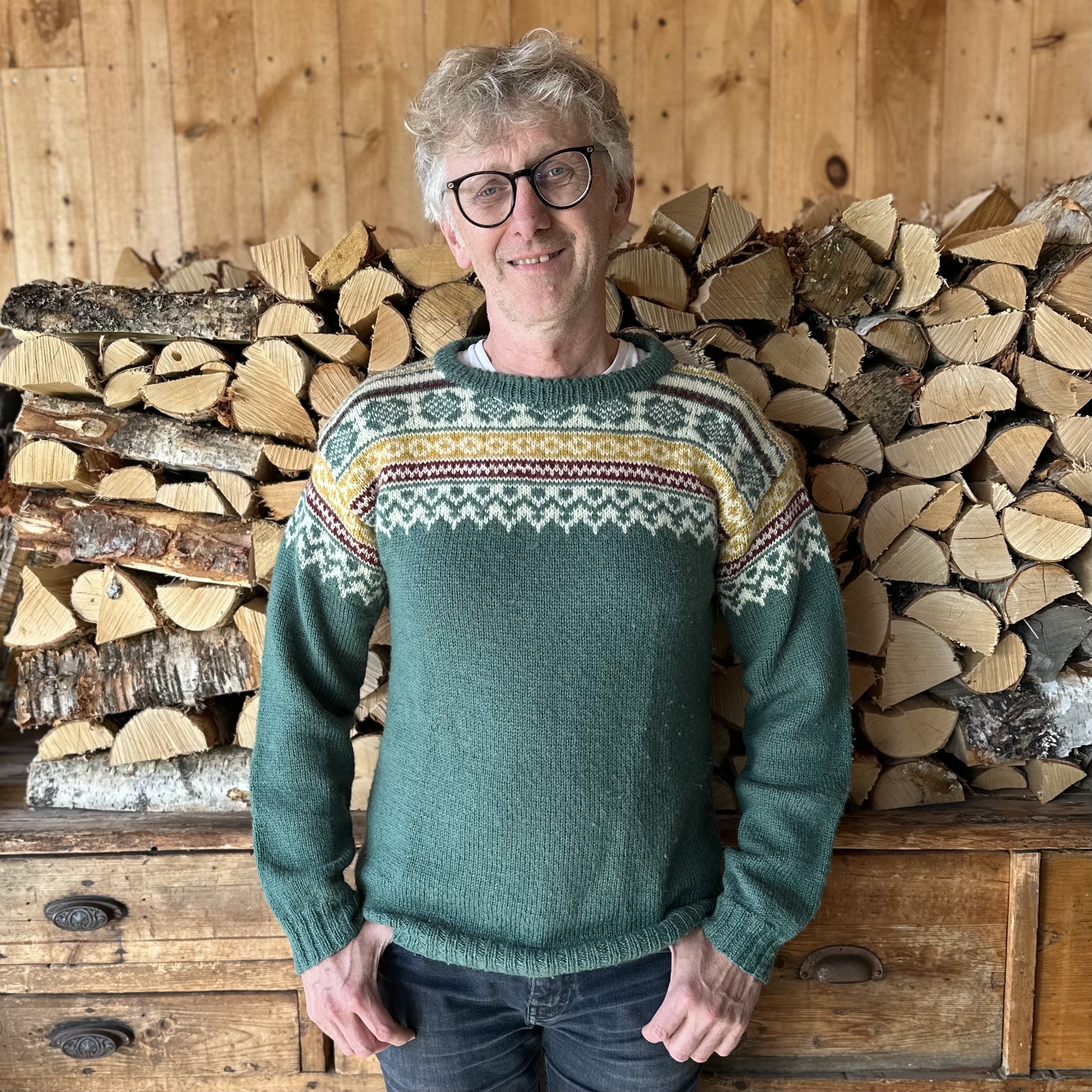 SONDRE Sweater with colourwork yoke. – Arne & Carlos Shop