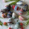 A DOZEN NEW KNITTED EGGS:  Spring 2025